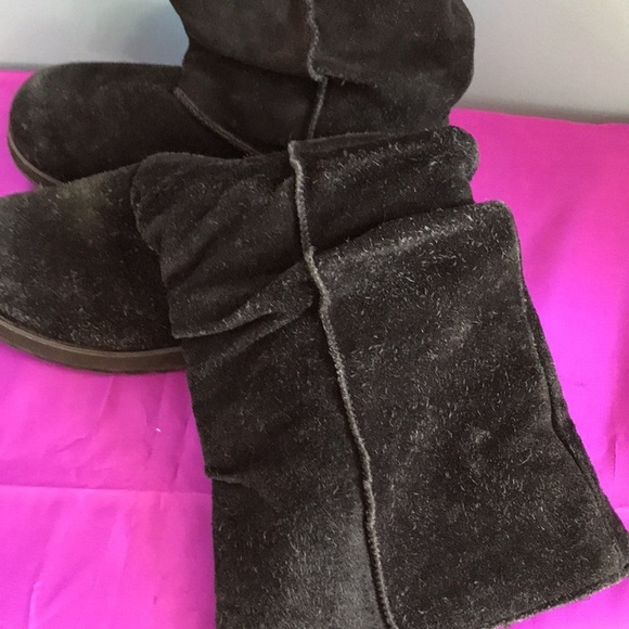 Skechers Australia black suede black faux sherpa outerwear winter boots size 8.5 - Picture 7 of 16